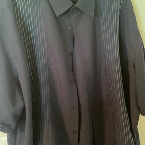 Big Mens Cubavera Short Sleeve Button Down